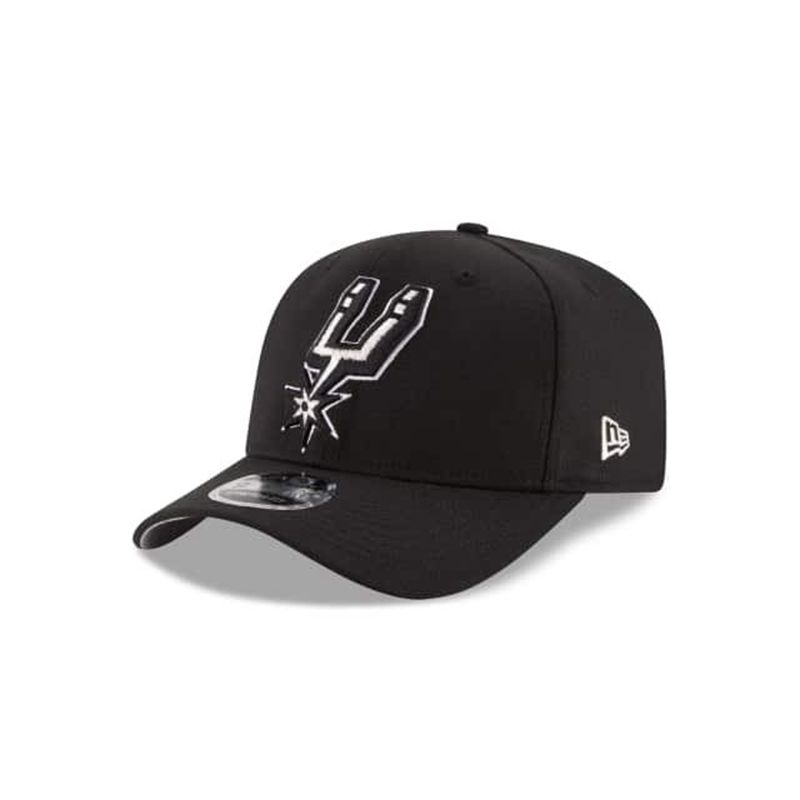 NBA San Antonio Spurs Stretch Snap 9Fifty Snapback (KCF2094) - Black New Era Caps